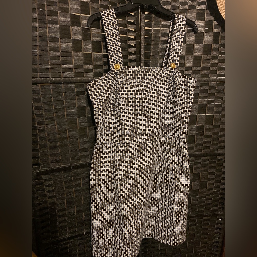 Tory Burch knee length black/white dress/size 12